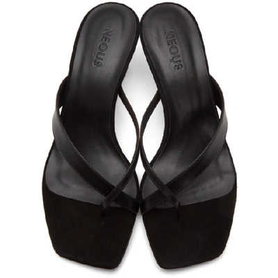 Shop Neous Black Florae 55mm Heeled Sandals