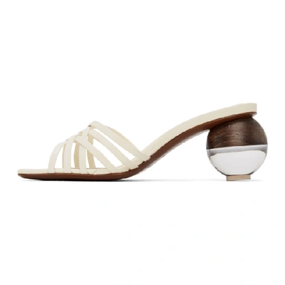 Shop Neous Off-white Calpa 55 Heeled Sandals In Cream