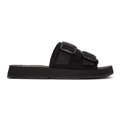Shop Kenzo Black Papaya Mule Sandals In 99 Black
