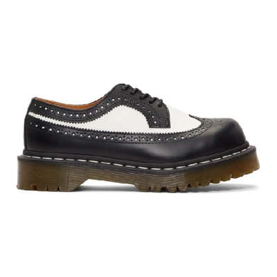 Dr. Martens Women's 3989 Smooth Leather Brogues In Black White | ModeSens