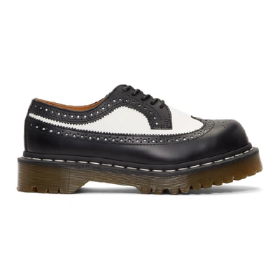 Shop Dr. Martens' Black & White 3989 Bex Brogues In Black/white