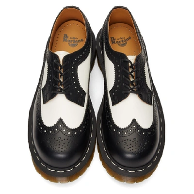 DR. MARTENS 黑色 AND 白色 3989 BEX 布洛克鞋