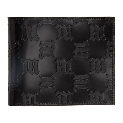 Shop Misbhv Black Embossed Monogram Bifold Wallet