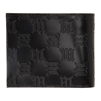 Shop Misbhv Black Embossed Monogram Bifold Wallet