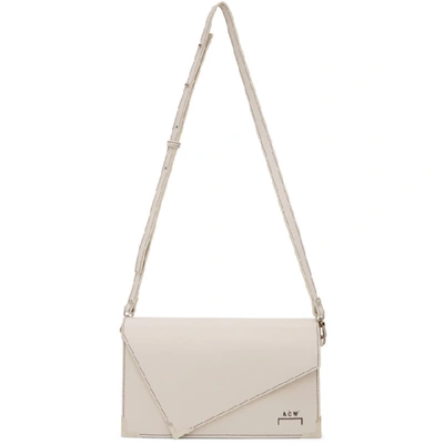 Shop A-cold-wall* Off-white Leather Mies Clutch Bag In Mobe Moon B