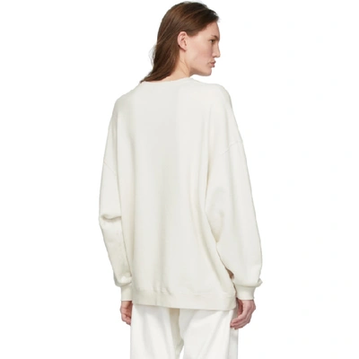 Shop R13 Off-white The Velvet Underground Edition Oversized Sweatshirt In Ecru