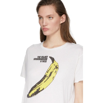 Shop R13 White The Velvet Underground Edition Boy T-shirt In Ecru