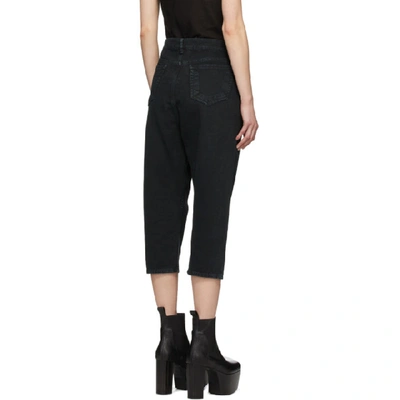 Shop Rick Owens Drkshdw Black Collapse Cut Jeans In 09 Black