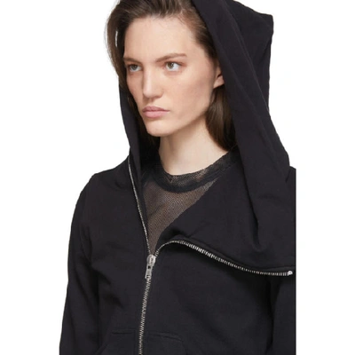 Shop Rick Owens Black Champion Edition Mountain Hoodie In 09 Black