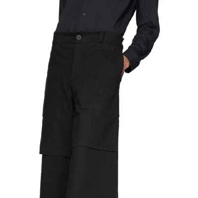 Shop Toogood Black The Machinist Trousers In Flint