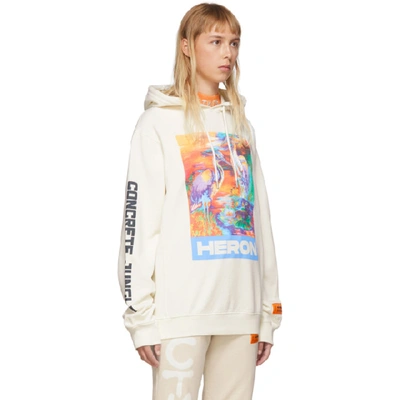 Shop Heron Preston Off-white 'heron' Hoodie