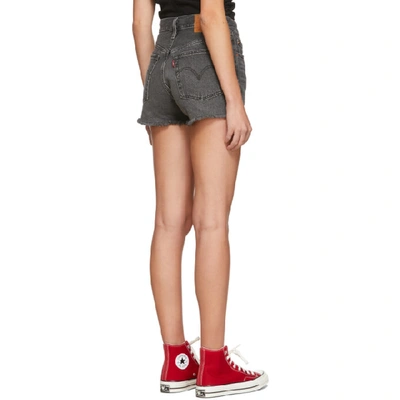 Shop Levi's Levis Grey Distressed 501 Original Shorts In Eat Your Wo