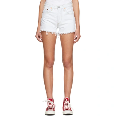 Shop Levi's Levis Blue Faded 501 Shorts In Trace Indig