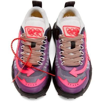 Shop Off-white Purple And Pink Odsy-1000 Sneakers In Fuschia