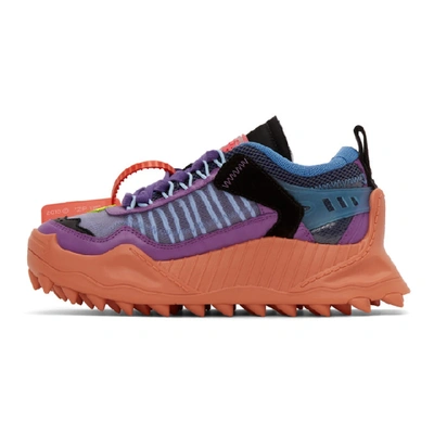 Shop Off-white Purple & Yellow Odsy-1000 Sneakers In Violet