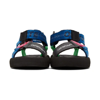 Shop Off-white Navy & Pink Micro Trek Sandals In Multicolor