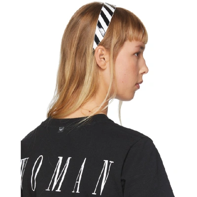 Shop Off-white Black And White Diag Headband