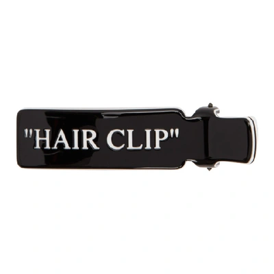 Shop Off-white Black Quote Hair Clip
