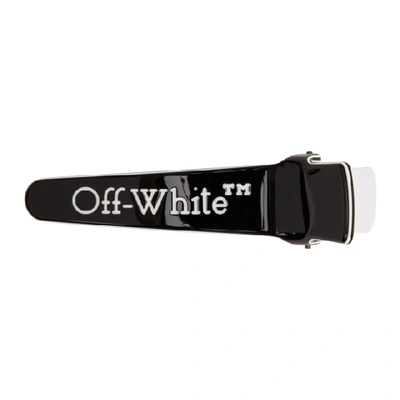 Shop Off-white Black Logo Hair Clip