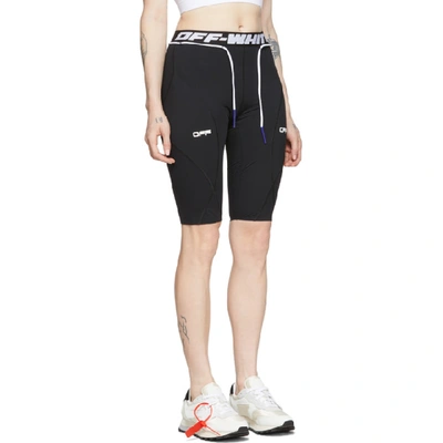 Shop Off-white Black Jersey Active Shorts