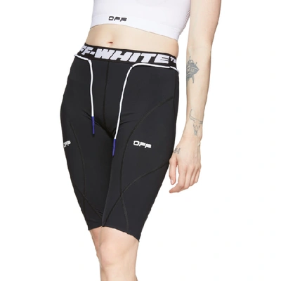 Shop Off-white Black Jersey Active Shorts