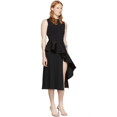 Shop Off-white Black Sleeveless Ruffle Dress