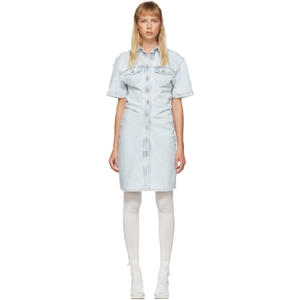 off white denim dress