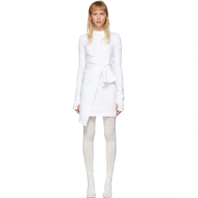 Shop Off-white White Mariacarla Wrap Dress
