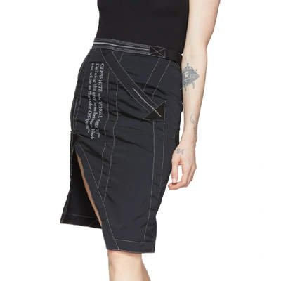 Shop Off-white Black Parachute Miniskirt