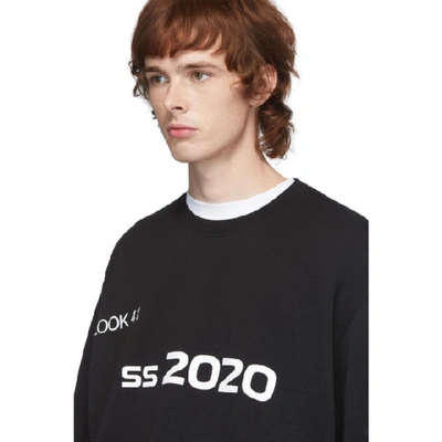 Shop Xander Zhou Black 2020 Sweatshirt In White/black
