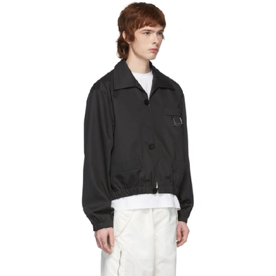 Shop Xander Zhou Black Cuffed Jacket
