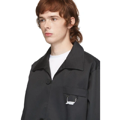 Shop Xander Zhou Black Cuffed Jacket