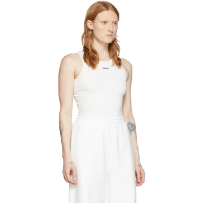 Shop Off-white White Open-back Bodysuit