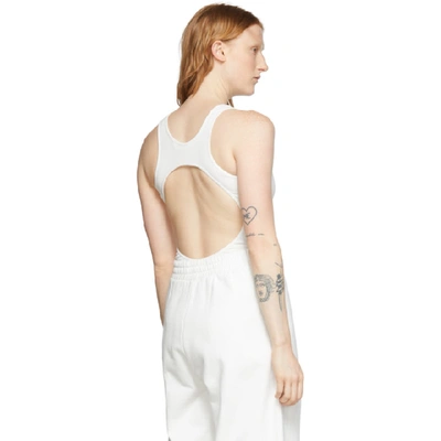 Shop Off-white White Open-back Bodysuit