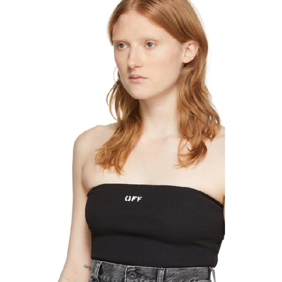 Shop Off-white Black Strapless Bodysuit