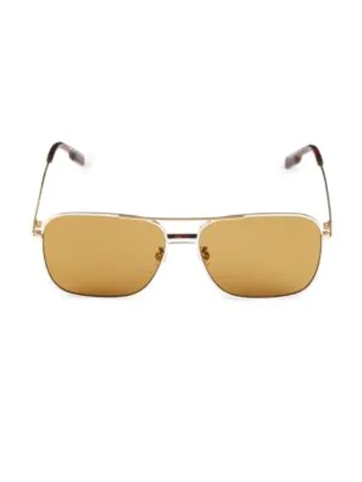 Shop Kenzo 65mm Endura Aviator Sunglasses In Gold