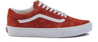 Shop Vans Old Skool Trainers In Pig Suede/burnt Brick