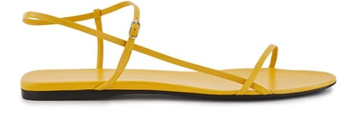 Shop The Row Bare Flat Sandals In Mustard