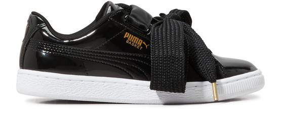 puma heart patent black