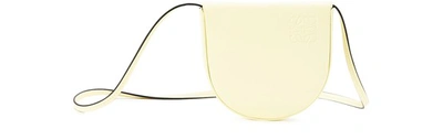 Shop Loewe Heel Pouch Small In Pale Lime