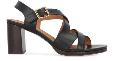 Shop Apc Salma Sandals In Noir