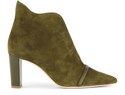 Shop Malone Souliers Clara 70mm Ankle Boots In Moss Moss