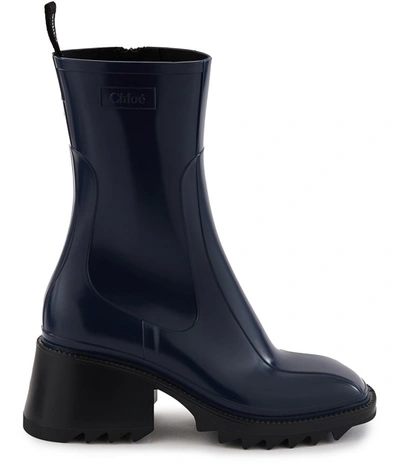 Shop Chloé Betty Boots In Navy Ink