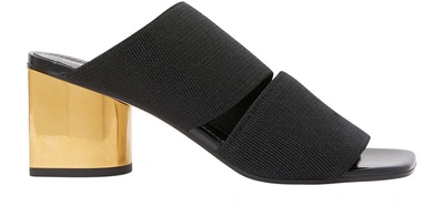 Shop Proenza Schouler Brass Heel Mules In Black