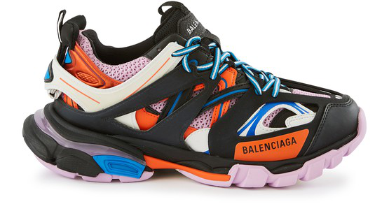 balenciaga black orange pink