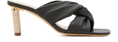 Shop Jacquemus Bellagio Mules In Black Suede