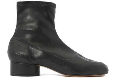 Shop Maison Margiela Tabi Strech Boots In Black