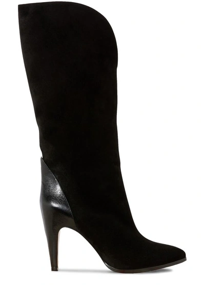 Shop Givenchy Suede Leather Ankle Boots In Black