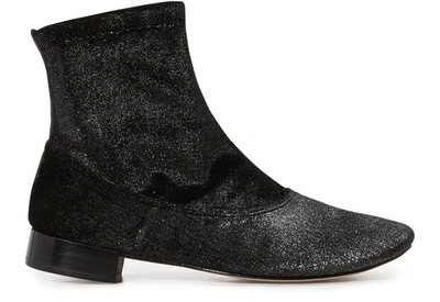Shop Repetto Judith Ankle Boots In Noir
