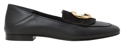 Shop Chloé C Loafers In Black
